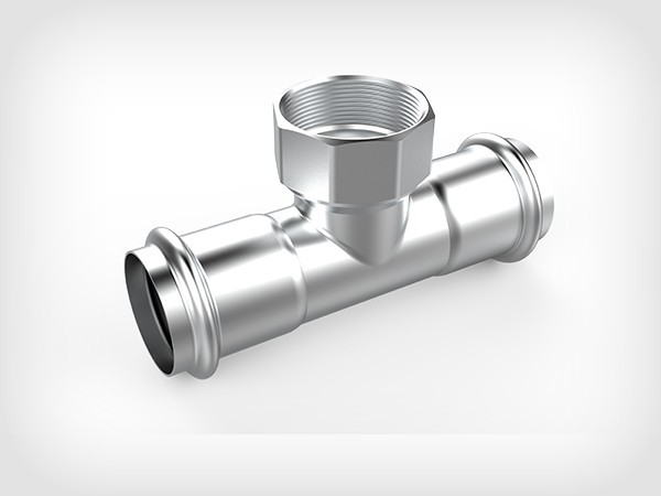 不銹鋼卡壓式內(nèi)牙三通 不銹鋼卡壓式內(nèi)牙三通