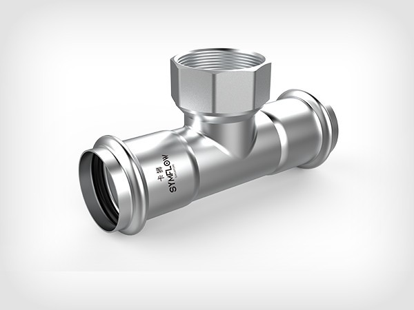 不銹鋼卡壓式內(nèi)牙三通 不銹鋼卡壓式內(nèi)牙三通